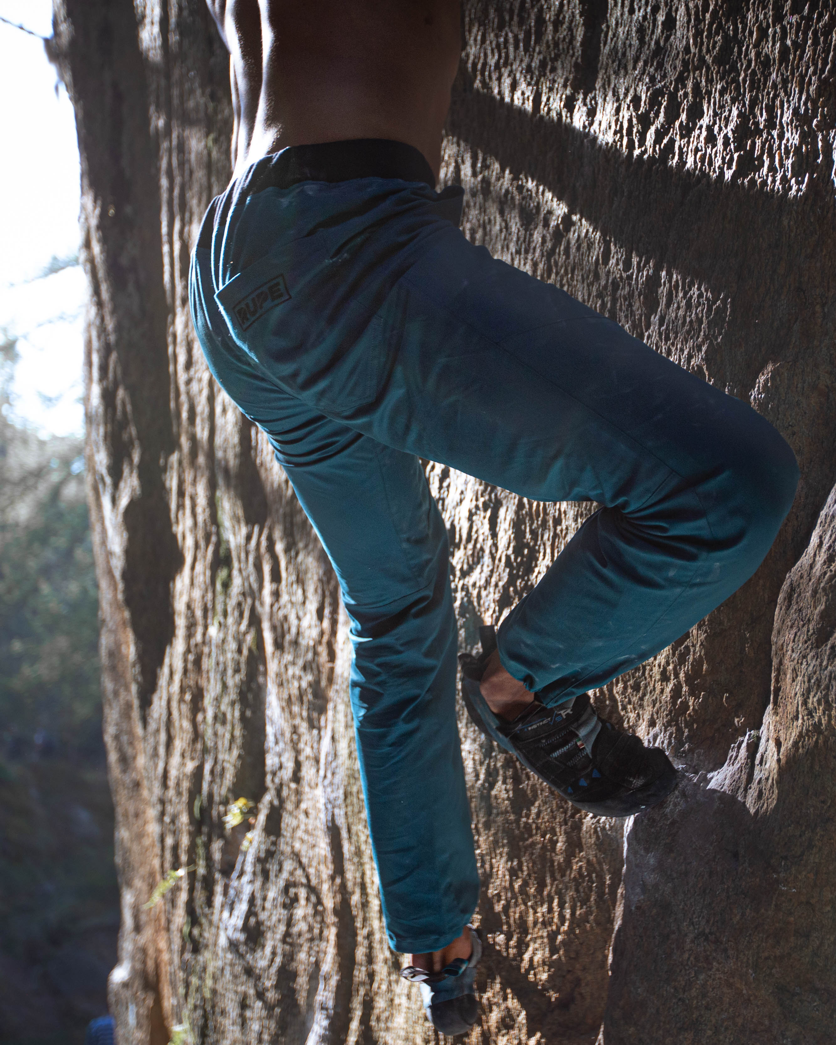 Limited Edition - PIRENEI climbing trousers - Handmade men's teal