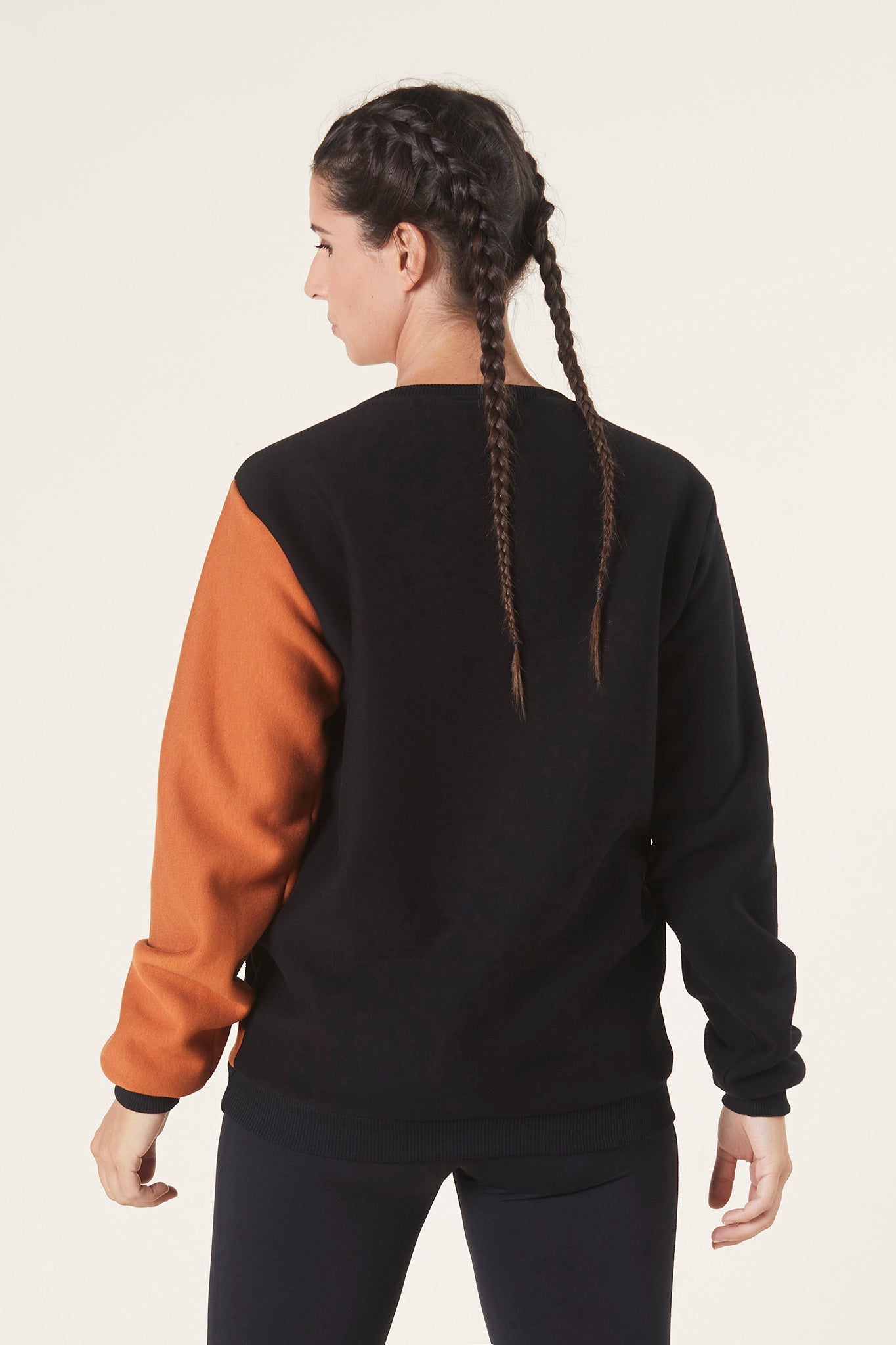 Crew Neck Sweatshirt - Woman - Orange Twist | CLIFF 