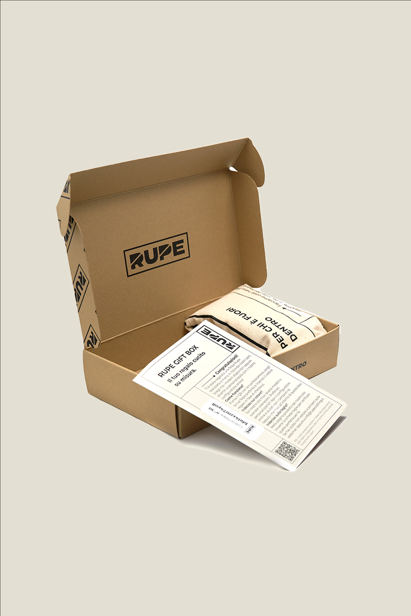 Rupe Gift Box - Custom handmade sweatshirt + fabric sample box
