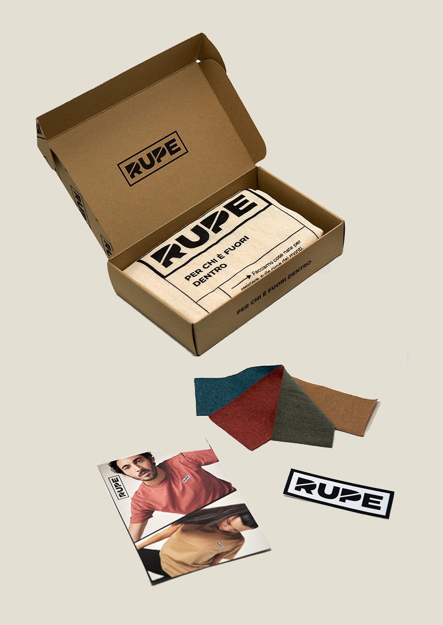 Rupe Gift Box - Handmade T-shirt + fabric sample box
